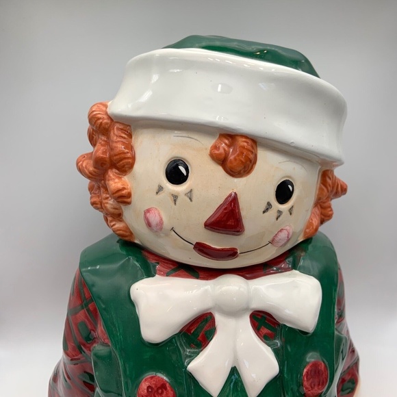 Vintage Raggedy Andy 1998 Sakura Snowden Friends Ceramic Cookie Jar - Picture 3 of 14